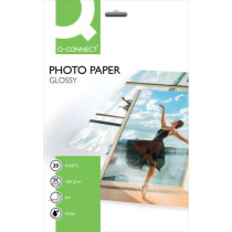Q-Connect Inkjet Fotopapier A4 20 Blatt 180g