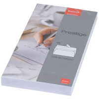 ELCO Briefhülle Prestige DIN lang ohne Fenster, Haftklebung, 120g m², weiß, 25 Stück