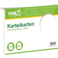 RNK Verlag Karteikarte A4 quer 100 Stück weiß blanco