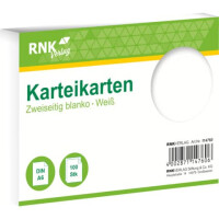 RNK Verlag Karteikarte A6 100 Stück weiß blanco