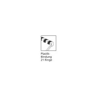 Q-CONNECT Spiralbinderücken, 12mm, 21 Ringe, 100 Stück, schwarz KF24022
