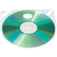 Q-Connect CD-Hülle selbstklebend 10 Stück m.Lasche