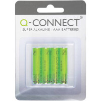 Q-Connect Super Alkaline Batterie Micro LR03 AAA 1,5V 4 Stück 03024AC4