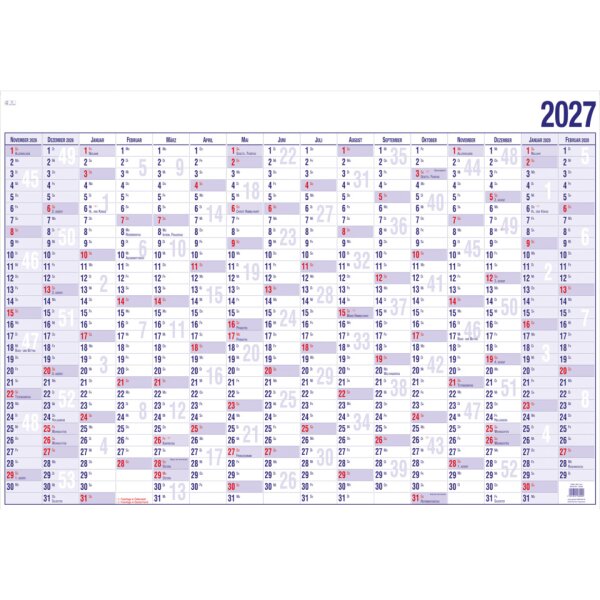 G&Uuml;SS Wandkalender 2027, A4, 16M 1S 20000