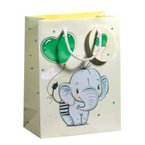 ZÖWIE Geschenktragetasche Baby Elefant 22,5x17x9cm
