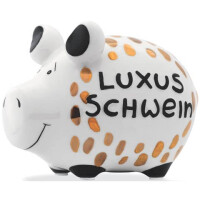 KCG Spardose Schwein klein Gold-Edition Luxusschwein