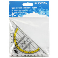 DONAU Geometriedreieck mit Griff, 16cm, Blister 4210002-00