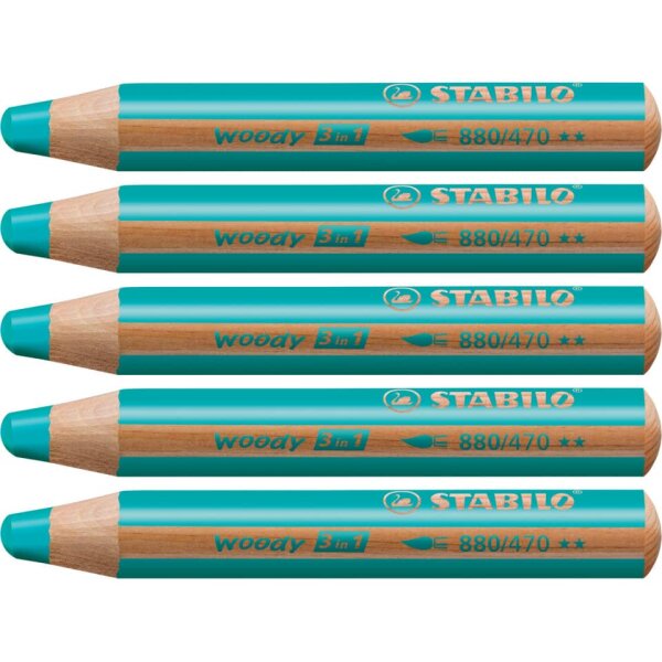 STABILO Multitalent-Stift woody 3 in 1, t&uuml;rkis 880 470