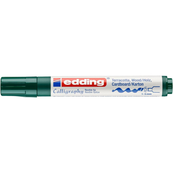EDDING Kalligrafiemarker 1455, 1-5mm, flaschengrün 4-1455025