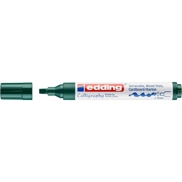 EDDING Kalligrafiemarker 1455, 1-5mm, flaschengrün 4-1455025