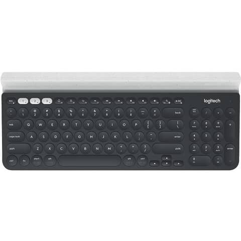 Logitech Tastatur K780 Multi Device, kabellos, schwarz silber