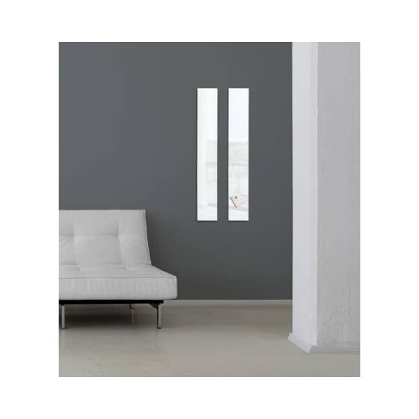 sigel Magnettafel Glas wei&szlig; 12x78cm