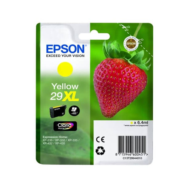 EPSON Original Epson Tintenpatrone gelb High-Capacity (C13T29944012,29XL,T2994,T29944012)