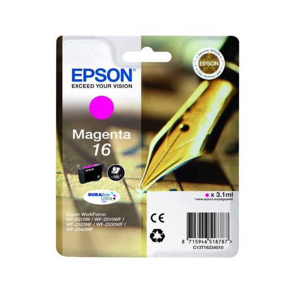 EPSON Original Epson Tintenpatrone magenta (C13T16234012,16,T1623,T16234012)