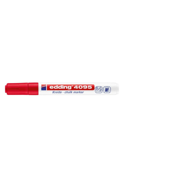 EDDING Windowmarker 4095, 2-3mm, Rundspitze, rot 4-4095002