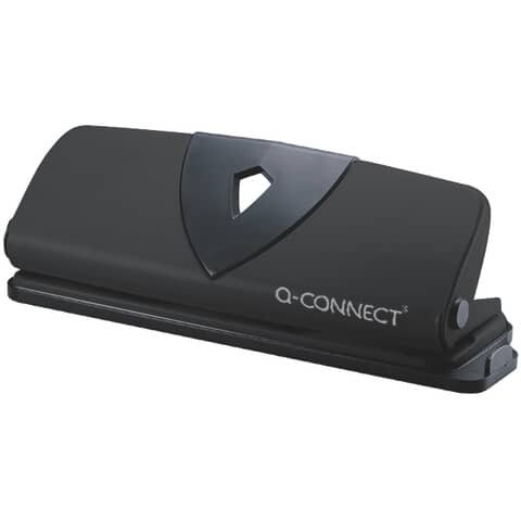 Q-Connect Doppellocher für 25 Blatt schwarz 4-fache Lochung