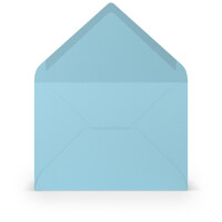 RÖSSLER Briefumschlag Coloretti, B6, 80g m², nassklebend, 5 Stück, himmelblau 220720517