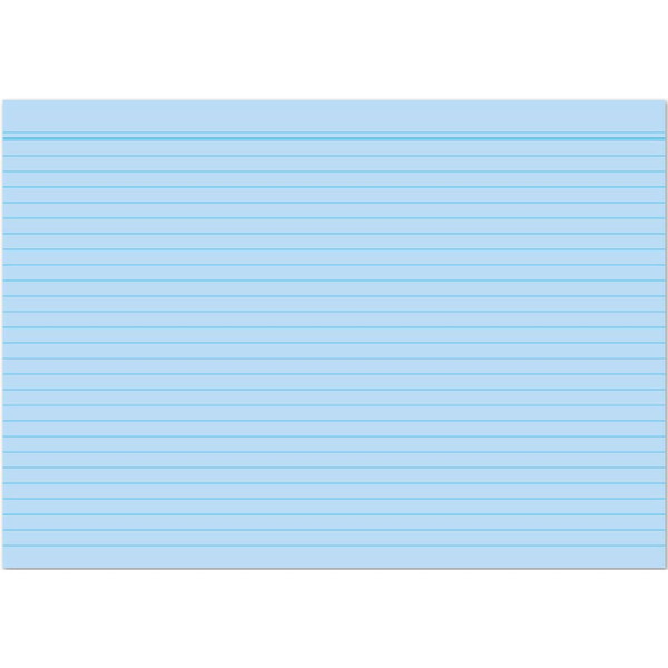 RNK Karteikarte, A8, 170g m², liniert, 100 Stück, blau 115084