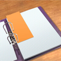 OXFORD Trennblatt Duo, 160g m², 60 Stück, orange 400014013