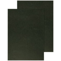 Q-Connect Einbanddeckel Leder A4 schwarz 250g 100 Stück