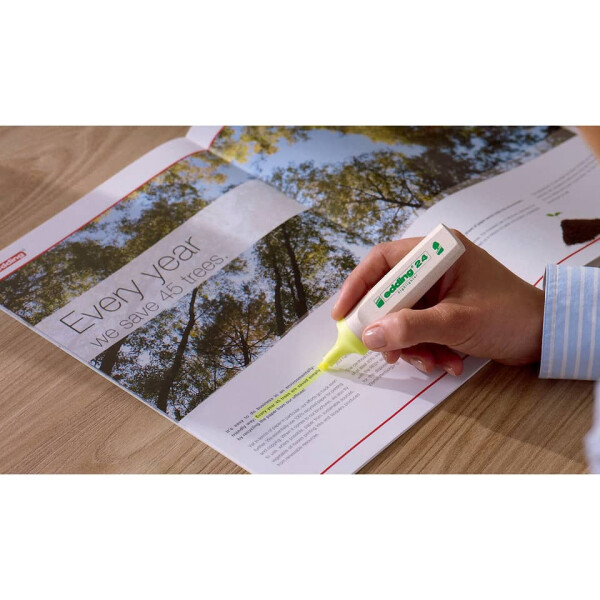 EDDING Textmarker EcoLine, 2-5 mm, 4 Farben, sortiert 4-24-4