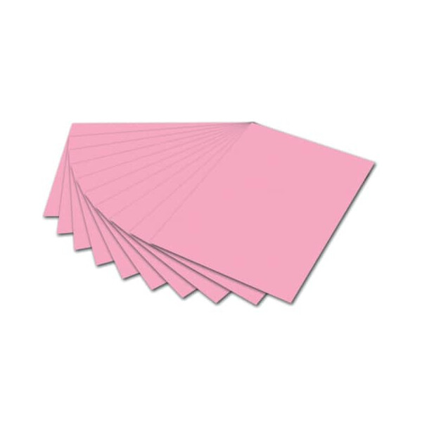 folia Tonpapier 130g m² rosa 50x70cm 10 Stück