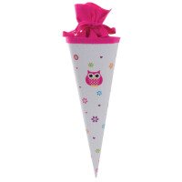 GOLDBUCH Schultüte Geschwister Eule -rund, 35 cm