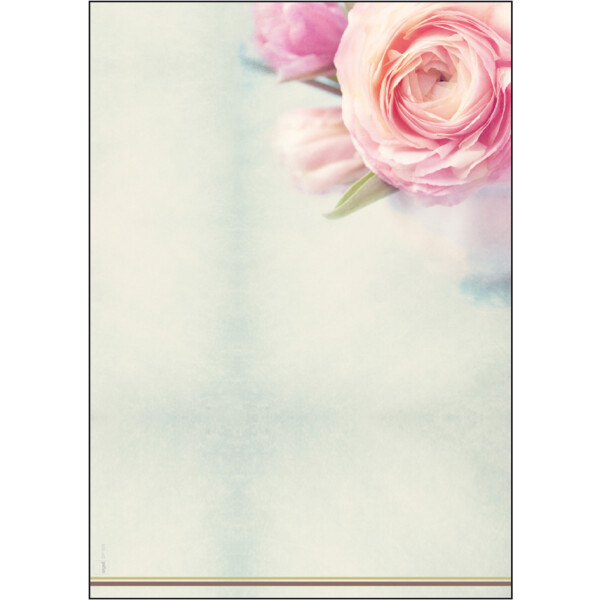 sigel Design-Papier, DIN A4, 90 g qm, Motiv "Rose Garden"