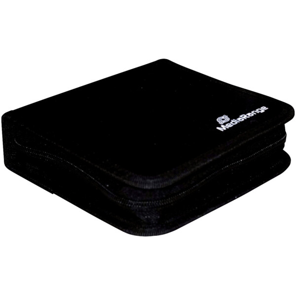 MEDIARANGE CD-Mappe 24CDs schwarz Nylon BOX50