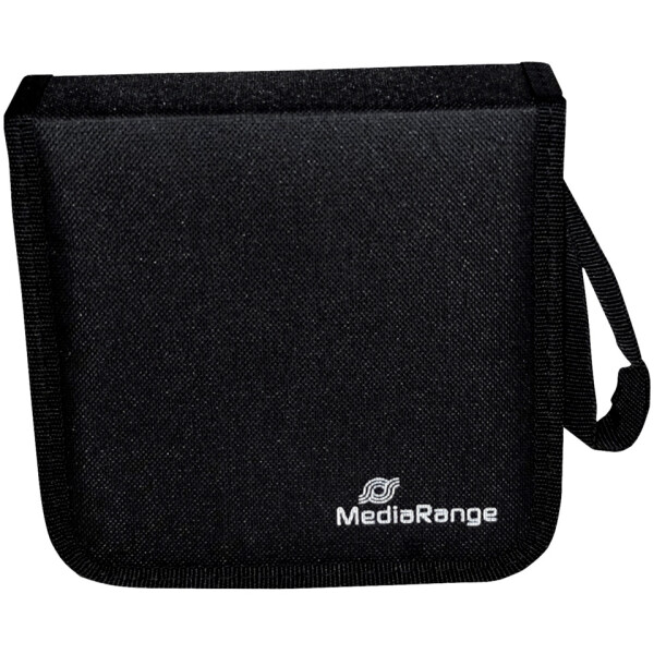MEDIARANGE CD-Mappe 24CDs schwarz Nylon BOX50