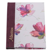 Adressbuch Blume Aquarell GAPYRUS A6