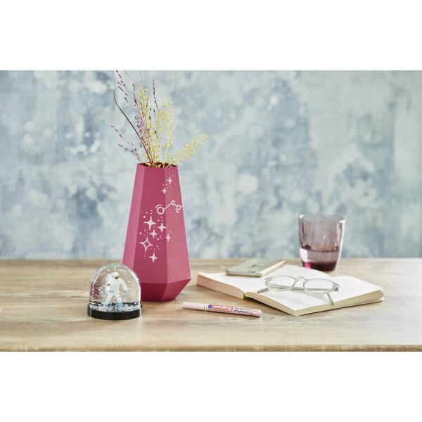 EDDING Glanzlackmarker 751, 1-2mm, Rundspitze, pink-metallic 751-9-079