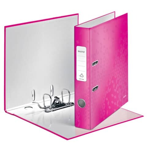 LEITZ Qualitäts-Ordner 180° WOW, A4, 5cm, pink metallic
