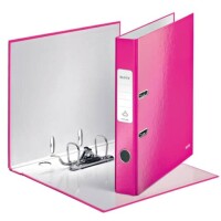 LEITZ Qualitäts-Ordner 180° WOW, A4, 5cm, pink metallic