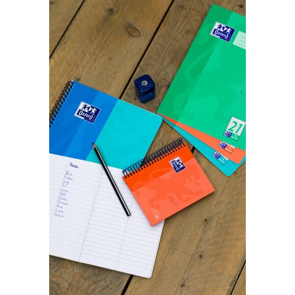 OXFORD Collegeblock Touch, B5, 80 Blatt, kariert, schwarz 400121613