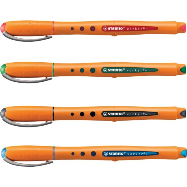 STABILO Tintenroller worker+ fine, 0,3 mm, gr&uuml;n 2016 36