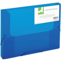 Q-Connect Heftbox transluzent blau A4 25mm Polypropylen