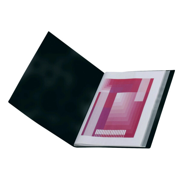 Q-CONNECT Sichtbuch, A3 hoch, 20 H&uuml;llen, schwarz KF15390
