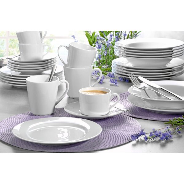 Esmeyer Speiseteller HEIKE, 250 mm, wei&szlig;, 6er Set
