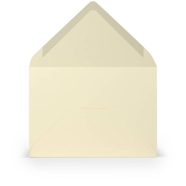 R&Ouml;SSLER Briefumschlag Coloretti, C6, 80g m&sup2;, nassklebend, 5 St&uuml;ck, creme 220705512