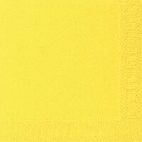 Duni Serviette Zelltuch gelb 3lagig 33 cm, 20 Stück
