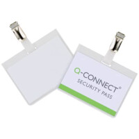 Q-Connect Namensschild 90x60mm 25 Stück mit Clip