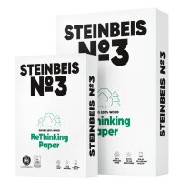 STEINBEIS Kopierpapier No.3 Recycling, A4, 80g m², 500 Blatt, weiß K1606666080A