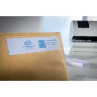 AVERY Zweckform Frankier-Etiketten, 164 x 41 mm, 1 Pack 500 Etiketten, weiß