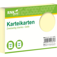RNK Verlag Karteikarte A6 100 Stück gelb blanco