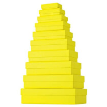 stewo Geschenkkarton uni gelb 10 teilig flach