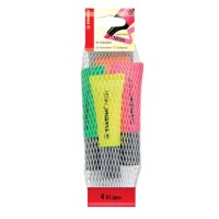 STABILO Textmarker Neon, sortiert, Netz mit 4 Stiften