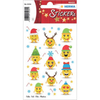 HERMA Weihnachten Sticker Magic Emojis Folie