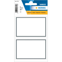 HERMA 5715 Schuletiketten neutral grauer Rand 82x55 mm