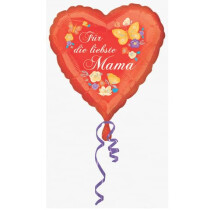 amscan Folienballon Für die liebste Mama Herz
